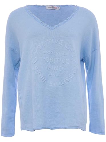 Zwillingsherz Sweatshirt Positiv für Damen Frauen – Hochwertiger Baumwoll Pullover Hoodie Pulli Langarm kuschelig weich Langarmshirt Oversized Sommer von Zwillingsherz