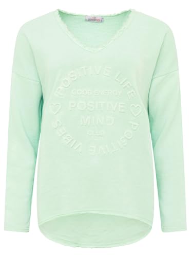 Zwillingsherz Sweatshirt Positiv für Damen Frauen – Hochwertiger Baumwoll Pullover Hoodie Pulli Langarm kuschelig weich Langarmshirt Oversized Sommer von Zwillingsherz