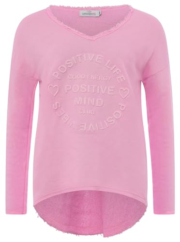 Zwillingsherz Sweatshirt Positiv für Damen Frauen – Hochwertiger Baumwoll Pullover Hoodie Pulli Langarm kuschelig weich Langarmshirt Oversized Sommer von Zwillingsherz