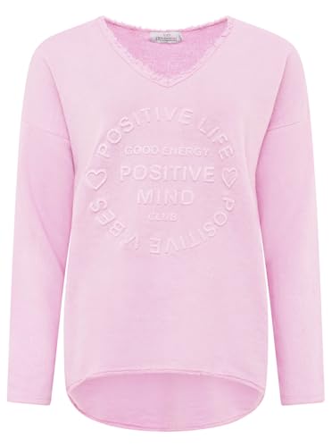 Zwillingsherz Sweatshirt Positiv für Damen Frauen – Hochwertiger Baumwoll Pullover Hoodie Pulli Langarm kuschelig weich Langarmshirt Oversized Sommer von Zwillingsherz