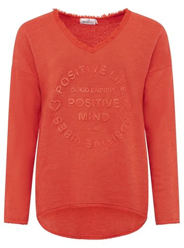 Zwillingsherz Sweatshirt Positiv für Damen Frauen – Hochwertiger Baumwoll Pullover Hoodie Pulli Langarm kuschelig weich Langarmshirt Oversized Sommer von Zwillingsherz