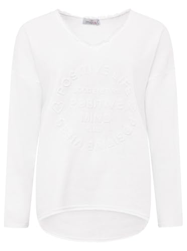 Zwillingsherz Sweatshirt Positiv für Damen Frauen – Hochwertiger Baumwoll Pullover Hoodie Pulli Langarm kuschelig weich Langarmshirt Oversized Sommer von Zwillingsherz