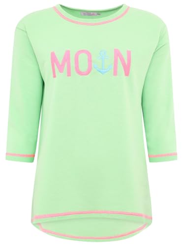 Zwillingsherz Sweatshirt für Damen (DE/NL/SE/PL, Alphanumerisch, L, Regular, Regular, Grün) von Zwillingsherz