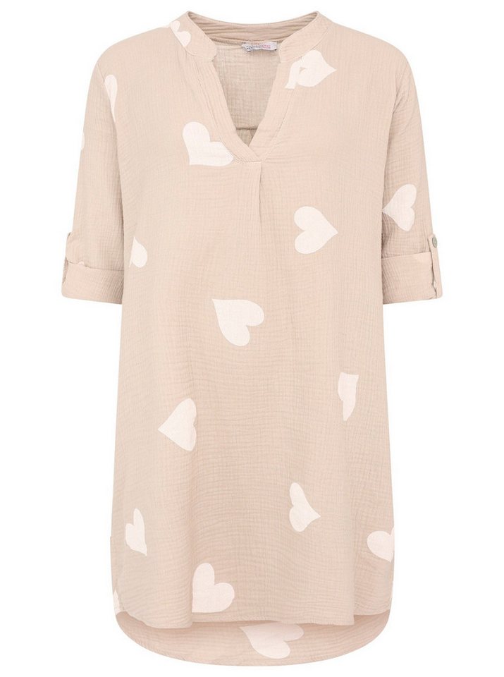 Zwillingsherz Tunikakleid Musselin Tunika/Kleid mit Herzen von Zwillingsherz