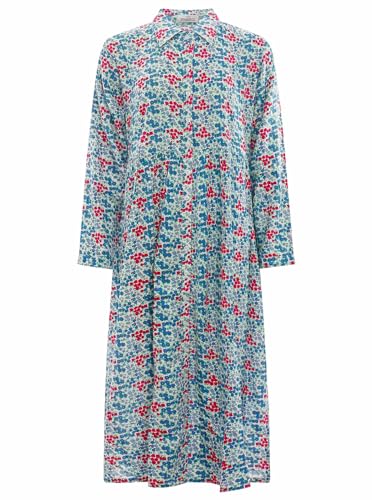 Zwillingsherz Viskose Maxikleid Damen Frauen – Locker luftig lang Freizeitkleid Sommerkleid Cocktailkleid Strandkleid Abendkleid Kleid Blumen Sommer von Zwillingsherz