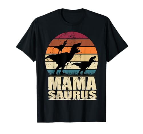 Mamasaurus Rex Dinosaurier T-Rex Dino Zwillinge Mama Saurus T-Shirt Mamasaurus Rex Dinosaurier T-Rex Dino Zwillinge Mama Saurus T-Shirt von Zwillingsmama Schwangerschaft & Muttertag Geschenk
