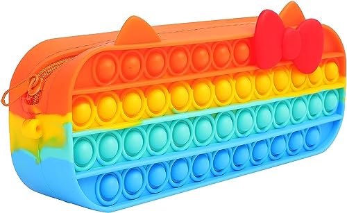 Zxarunas federtasche Federmäppchen Silikon Spielzeug Dekompression Federmäppchen Federmäppchen Passend für Kosmetiktasche Zylinder Stifthalter Federmäppchen mäppchen von Zxarunas