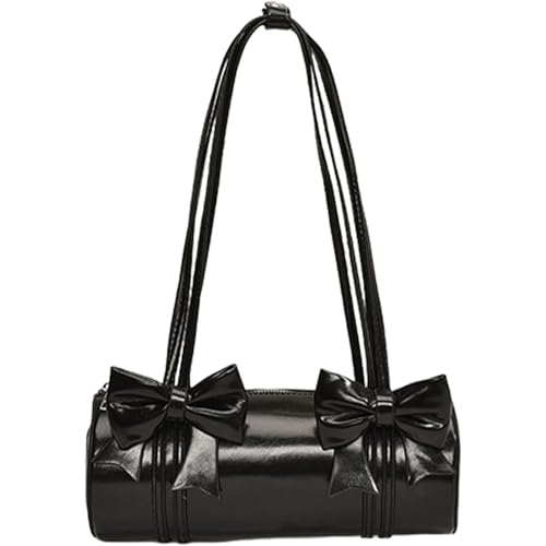 Auffällige Unterarmtaschen PU Achseltasche Große Kapazität Handtasche Bequeme Schultertasche Geeignet für den täglichen Gebrauch, Schwarz von Zxfdsfdbnm