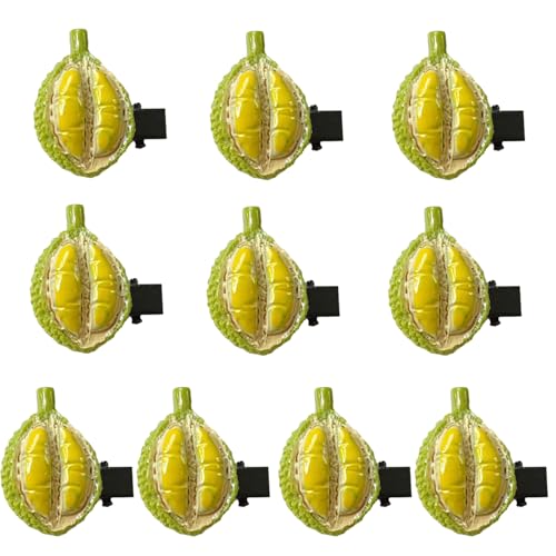 Beliebte Durian-Haarnadel aus Harz, für Erwachsene und Mädchen, Obstform, schöne Haarspangen, seitliches Haar-Styling-Clip von Zxfdsfdbnm