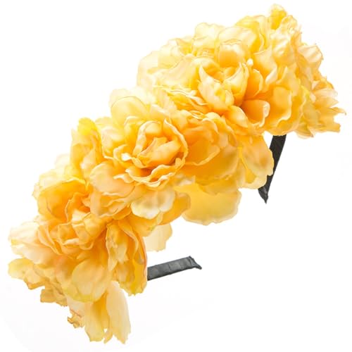 Brautblume für Hochzeit, Blumengirlanden, Haarkranz, leuchtende Farben, Kopfbedeckung von Zxfdsfdbnm