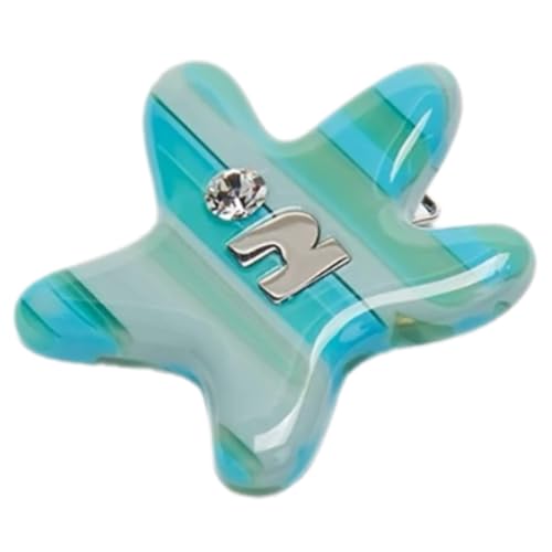 Bunte Seestern-Haarspange, langlebig, modisches Haarstyling-Werkzeug für Pferdeschwanz und verschiedene Frisuren von Zxfdsfdbnm