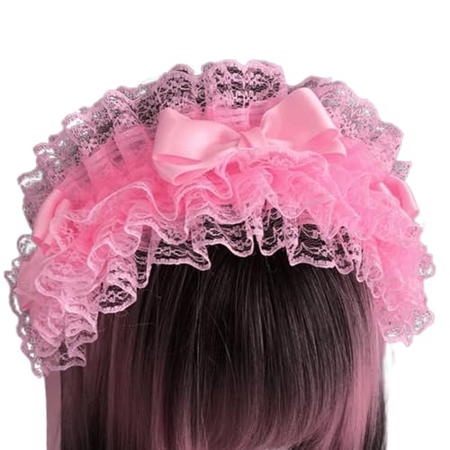 Elegante Spitzen, Stirnbänder, Schleifen, Dekoration, Haarband, raffinierter Kopfschmuck, geeignet für verschiedene Frisuren von Zxfdsfdbnm