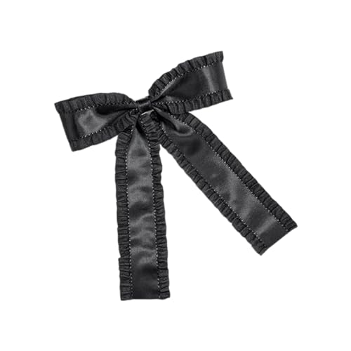 Haarspange mit plissiertem Rand, Schleife, Hochzeit, Bankett, Party, Haarnadel für Frauen, Mädchen, Fotografieren, Neujahr, Entenschnabel-Haarspange von Zxfdsfdbnm