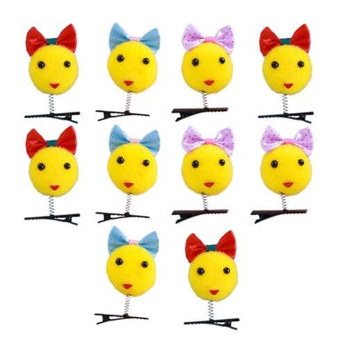 Haarspangen in Cartoon-Form, für Damen, bequeme Haarspangen, Mädchen, Reisen, Fotografie, mehrere Farben, 10 Stück von Zxfdsfdbnm