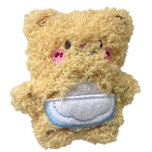 Haarspangen mit Cartoon-Bär-Applikationen, Butterapplikationen, handgefertigt, Pferdeschwanz-Dekoration, schöne Haarspangen von Zxfdsfdbnm