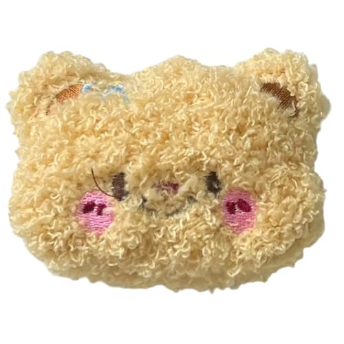 Haarspangen mit Cartoon-Bär-Applikationen, Butterapplikationen, handgefertigt, Pferdeschwanz-Dekoration, schöne Haarspangen von Zxfdsfdbnm