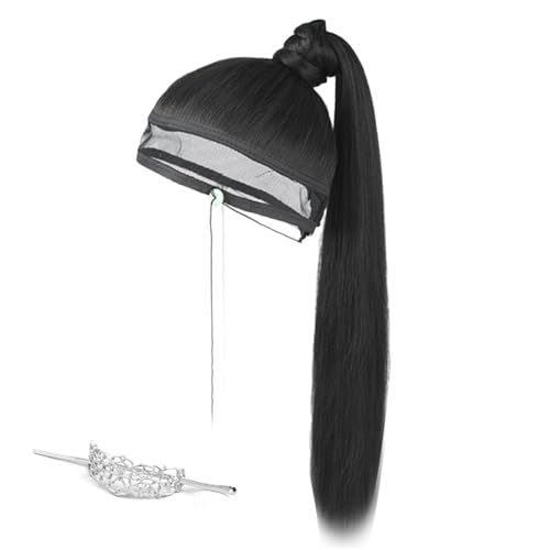 Hochtemperaturfaser Mesh Perücken Kappen Kopfbedeckungen Für Cosplay Partys Und Fotografie Accessoire Stufe Mit Angehöriger von Zxfdsfdbnm