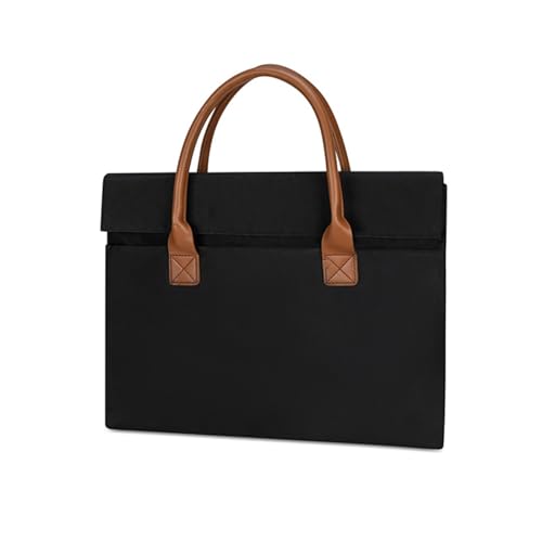 Laptoptasche, Multifunktions-Handtasche, Computer-Tragetasche für Männer und Frauen, Business-Reisetasche, Schwarz von Zxfdsfdbnm