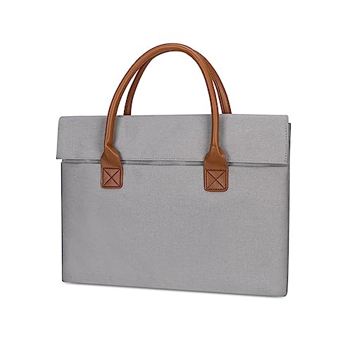 Laptoptasche, Multifunktions-Handtasche, Computer-Tragetasche für Männer und Frauen, Business-Reisetasche, grau von Zxfdsfdbnm