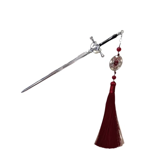 Legierung Schwerter Haarzubehör Multifirtional Quasten Haarschmuck Einzigartige Schwerter Haarnadellegierungstextur Für Jeden Look Geeignet von Zxfdsfdbnm