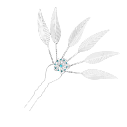 Luxuriöse thailändische ethnische Pfauenblatt-Haarspange verziert mit Strasssteinen für Partys von Zxfdsfdbnm