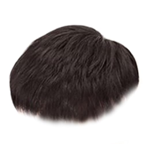 Männer Perücken Synthetische Toupee Kurze Ersatz Kurzes Haar Toupe Für Tägliche Tragen Schwarzer Kurzes Haar Haarstücke von Zxfdsfdbnm
