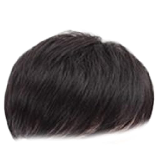 Männer Perücken Synthetische Toupee Kurze Ersatz Kurzes Haar Toupe Für Tägliche Tragen Schwarzer Kurzes Haar Haarstücke von Zxfdsfdbnm