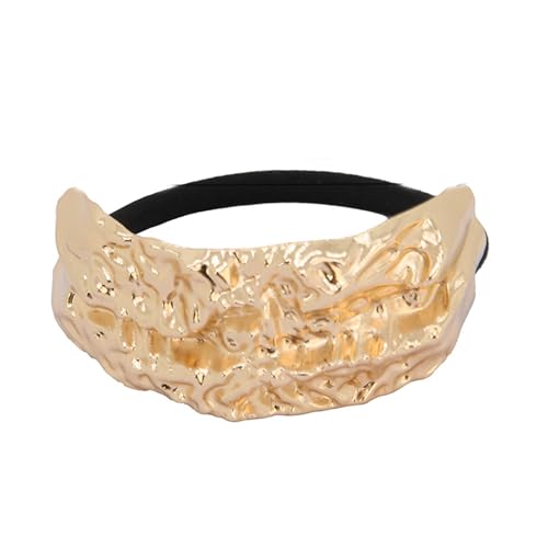 Metall-Haargummis mit einzigartigen Designs für trendiges Damen-Haarstyling, elastische Haargummis, modisches Haar-Accessoire von Zxfdsfdbnm