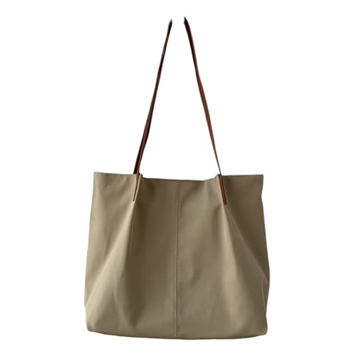 Modische Mehrzweck-Umhängetasche für Damen mit großem Fassungsvermögen, mehrere Fächer, einfarbig, Handtasche, Pendlertasche, braun von Zxfdsfdbnm