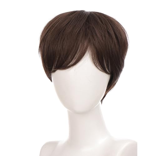 Natural Hair Piece Short Hair Perücken Full Head Toupe Für Halloween Holiday Coole Haarfarbe Für Cosplay Coser Natural Hair Piece Short Hair Perücken Full Head Toupe Für Halloween Holiday Coole Haarfarbe Für Cosplay Coser von Zxfdsfdbnm
