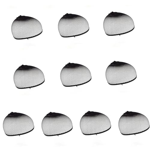 Perückenhut mit elastischen Kanten, dehnbares feines Netz-Haarnetz für Farbschutz und Kostüm-Perücken, elastisches Haarnetz von Zxfdsfdbnm