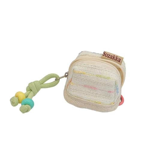 Reise-Kosmetiktasche aus Polyester, Muschel-Design, Make-up-Organizer, bestickter Baumwollfaden, Reißverschlussbeutel für Damen, Weiße Milch von Zxfdsfdbnm