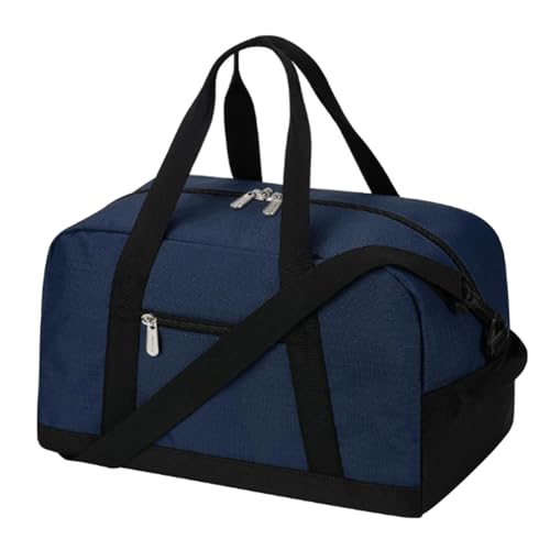Reisetasche Multifunktionale Fitnesstasche Turnbeutel Sporttasche Kleine Übernachtungstasche Einfache Trainingstasche Weekenders Bag, Farbe: Blau von Zxfdsfdbnm