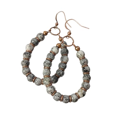 Robum Und Stilvolle Natursteinohrringe Mit Perlenhubpendellohr Schmuck Um Jedem Outfit Charme Zu Verleihen von Zxfdsfdbnm