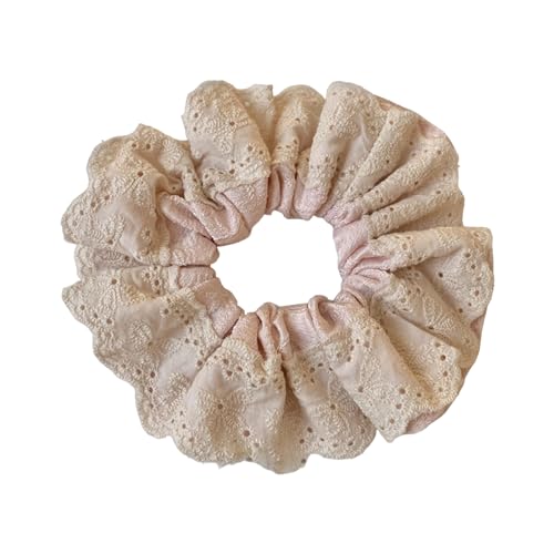 Spitzen-Haargummis für Damen, groß, elastisch, französischer Pferdeschwanz-Halter von Zxfdsfdbnm