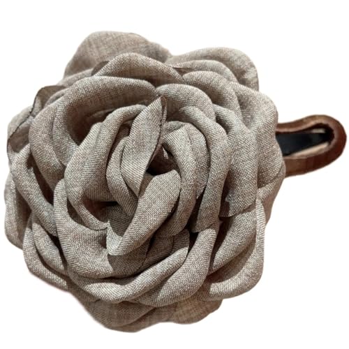 Süße Haarnadeln mit Rosenblüten, Entenschnabel-Haarspange, französische Seitennadel, leger, formelles Haarstyling-Ornament von Zxfdsfdbnm