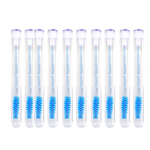 Wimpernpinsel, Mascara, Make-up-Pinsel, Applikator-Set für Wimpernverlängerungen und Augenbrauenpinsel, 10 Stück Wimpernpinsel, Mascara, Make-up-Pinsel, Applikator-Set für Wimpernverlängerungen und Augenbrauenpinsel, 10 Stück von Zxfdsfdbnm