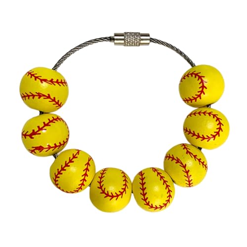 Zxfdsfdbnm Baseball Geformtes Sport Anheizt Accessoire Attraktive Baseballbeutel Verzierung Elegante Tasche Hanging Ornament Für Partys von Zxfdsfdbnm