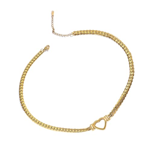 Zxfdsfdbnm Elegante herzförmige Halskette mit Anhänger, verstellbare geflochtene Kette, Schmuckgeschenk für Damen und Mädchen von Zxfdsfdbnm