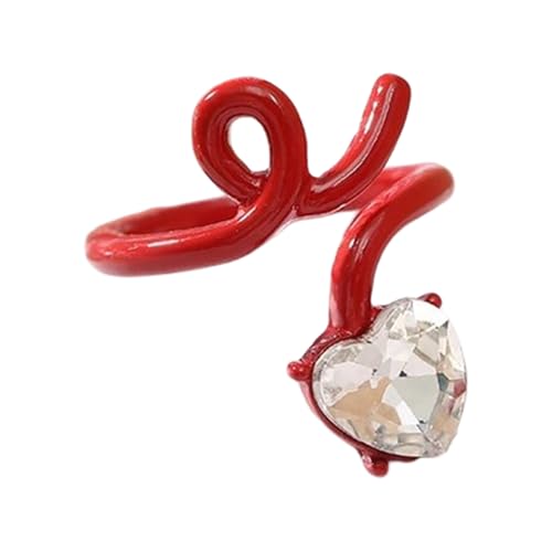 Zxfdsfdbnm Eröffnungsringe Herzringe Handschmuck Fashion Rings Legierungstextur Verstellbare Ringe Für Mode Enthusiasten Geeignet von Zxfdsfdbnm