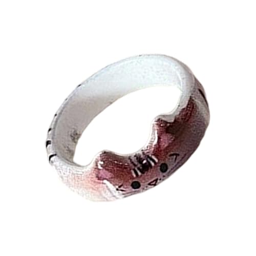 Zxfdsfdbnm Handgefertigte Cartoon Katzen Ringe Tiermotiven Fingerschmuck Accessoire Für Frauen Und Modebegeisterte Neujahrsgeschenk von Zxfdsfdbnm