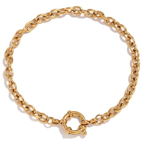Zxfdsfdbnm Mode Kettenschnallen Papierklammerarmband In Robustem Edelstahl Tragbar Um Outfits Elegant Zu Machen von Zxfdsfdbnm