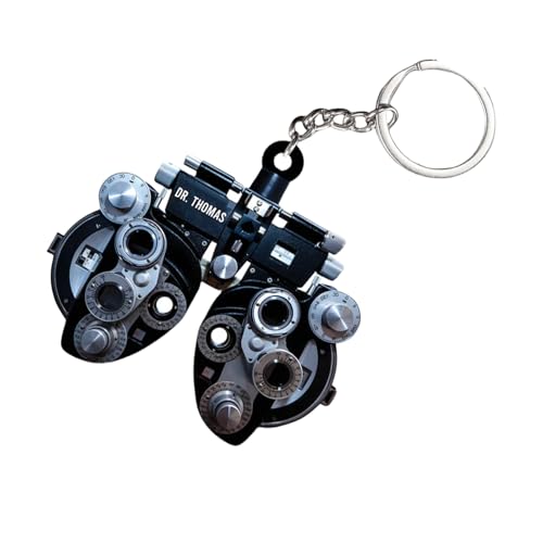 Zxfdsfdbnm Mode Robuste Acryl Ophthalmometer Schlüsselkettendekoration Für Optometrie Enthusiasten Und Rucksackzubehör von Zxfdsfdbnm