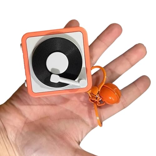 Zxfdsfdbnm Retro Styles Phonograph Keyring Accessoire Mit Musikwiedergabe Und Aufnahme Bietet Modezubehör Für Frauen von Zxfdsfdbnm