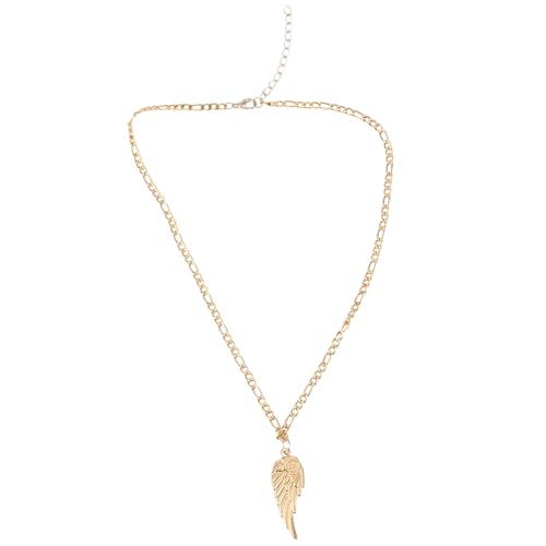 Zxfdsfdbnm Statement Flügel Anhänger Halskette Trendy Mond Horn Charm Halskette Zarte Designs für moderne Damen Alltag Outfit von Zxfdsfdbnm