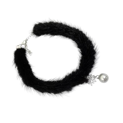Zxfdsfdbnm Trendige Plüsch-Halskette, einzigartiger Schmuck mit Strasssteinen, verschönert Ihren Look für lässige Veranstaltungen und Veranstaltungen im Freien von Zxfdsfdbnm