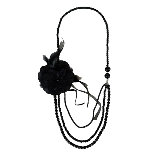 Zxfdsfdbnm Vintage Styles Multilayer Imitation Perlens Halskettenkettendekoration Für Einzigartige Und Elegante Mode Enthusiasten von Zxfdsfdbnm
