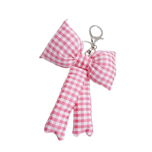 Zxfdsfdbnm Weiche Und Tragbare Taschenverzierung Keychain Entzückende Karierte Bowknot Taschen Accessoire Für Modische Personen von Zxfdsfdbnm