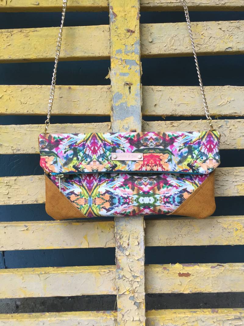 Aussage Kupplung, Abstrakte Lederclutch, Leder Clutch Geldbörse, Crossbody Geldbeutel, Brautjungferngeschenk, Handtasche Umhängetasche von ZydecoandJazz