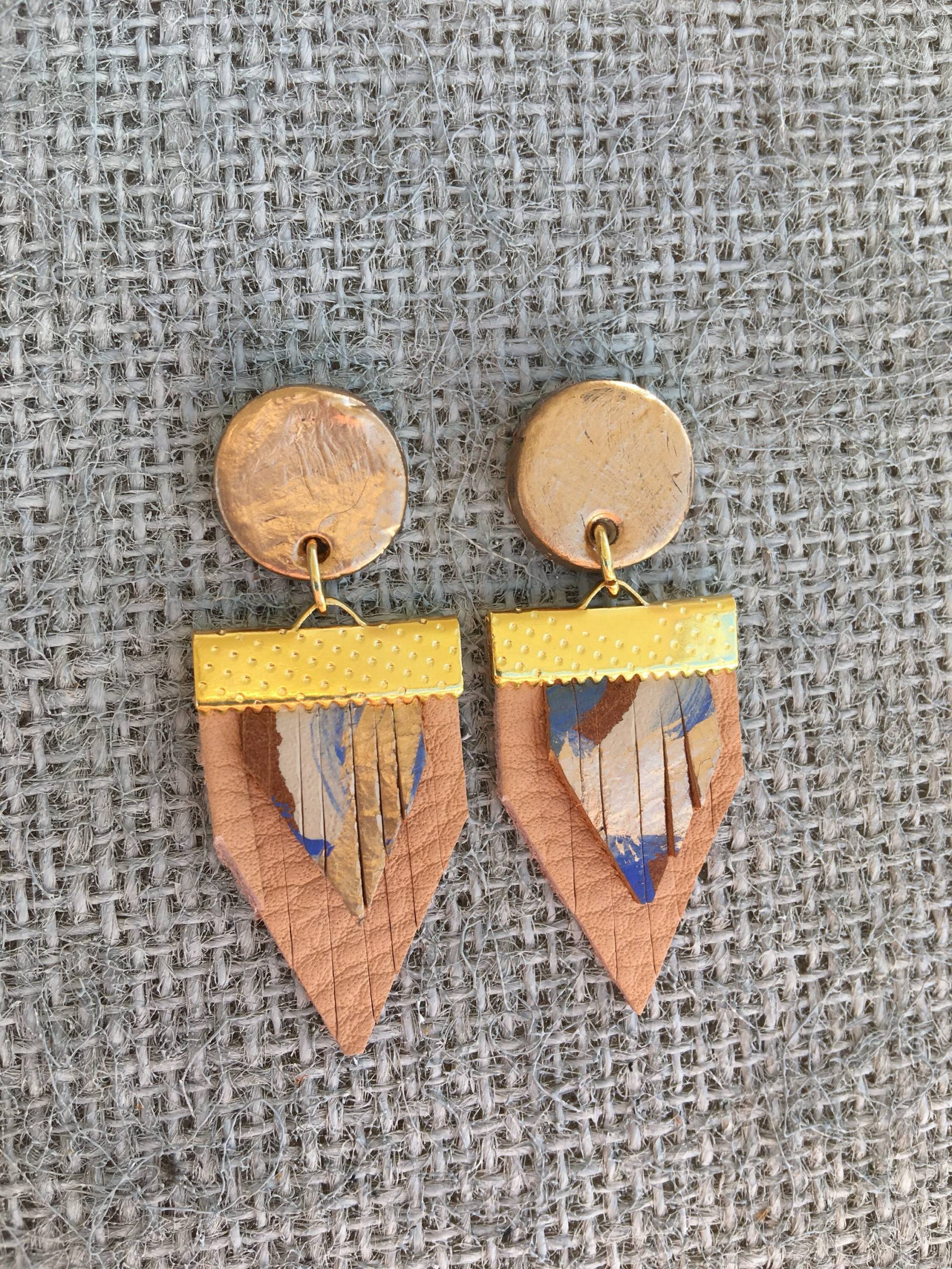 Mütter Handbemalt Ohrringe, Brautjungferngeschenk, Geschenk, Geschenk Für Sie, Fransenohrringe, Jewely Mütter Handbemalt Ohrringe, Brautjungferngeschenk, Geschenk, Geschenk Für Sie, Fransenohrringe, Jewely von ZydecoandJazz